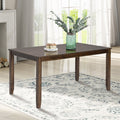 45.5" Rectangular Wooden Dining Table - Seats 4, Walnut Finish