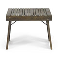 Outdoor Folding Side Table with Slat Design - Multiple Colors