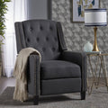 Standard Fabric Recliner with Tufted Design - Multiple Colors