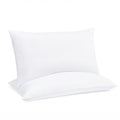 King Plush Bed Pillow Set - 2-Pack Hypoallergenic Microfiber Support