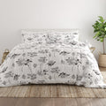Light Gray Magnolia Comforter Set - 2-Piece Twin/Twin XL Bedding