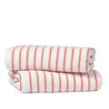 Coral 2 Pack Striped Cotton Beach & Pool Towels - Soft, Absorbent, 65x35 Inches