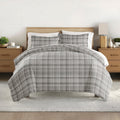 Twin XL Gray Polka Dot Duvet Cover Set - 2-Piece Microfiber Bedding