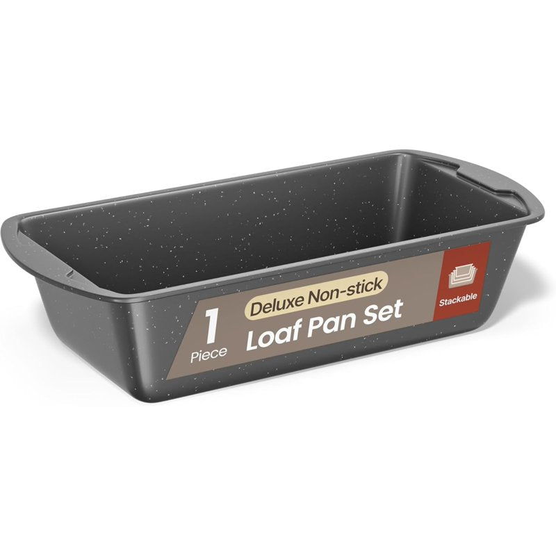 Nonstick Carbon Steel Loaf Pan - 11" Baking Tray, Gray Marble