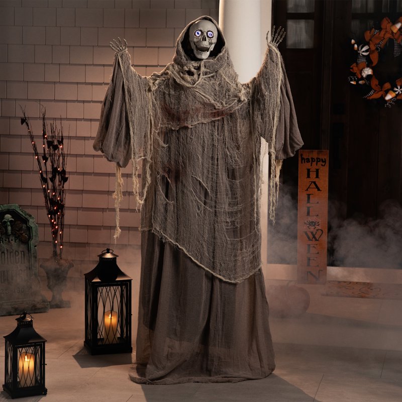 Lighted Animated Halloween Master of Death Decoration - 65 Inches