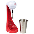 Retro Milkshake Maker - 16 oz Drink Mixer with Stainless Steel Cup - Red
