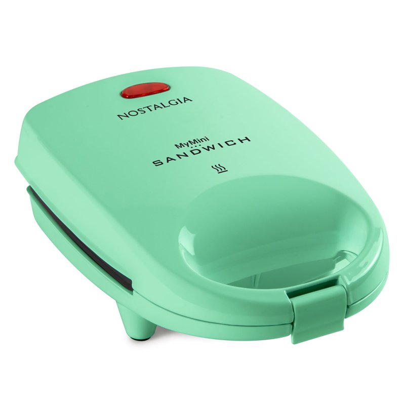Compact Electric Sandwich Maker and Panini Press - Mint Green