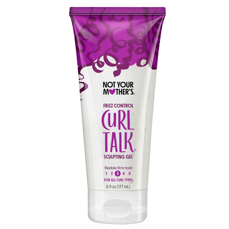 Frizz Control Sculpting Hair Gel for Curly Hair, Flexible Firm Hold 6 fl oz