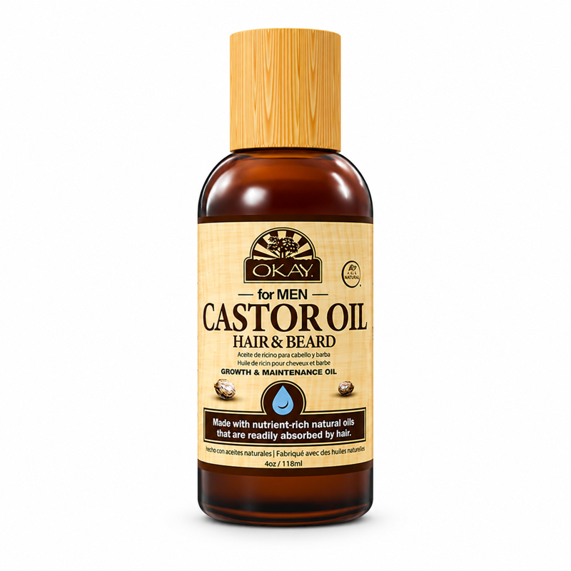 Castor Oil Beard & Hair Growth Oil - Lightweight & Moisturizing 4 oz