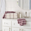 Better Homes & Gardens 4-Piece Textured Cotton Bath Towel Set - Violet Gem
