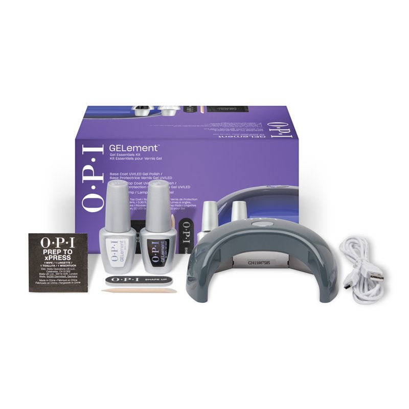 Gel Nail Polish Essentials Starter Kit with LED Lamp & Prep Tools