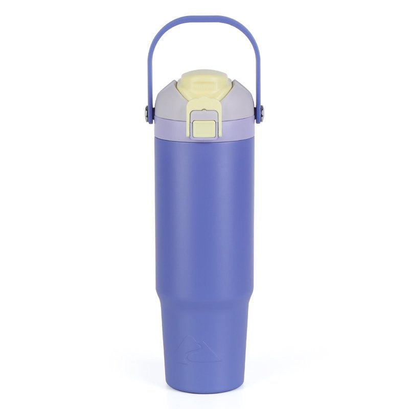 30 oz Vacuum-Insulated Stainless Steel Tumbler with Dual Lid - Purple