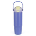 30 oz Vacuum-Insulated Stainless Steel Tumbler with Dual Lid - Purple