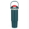 30 oz Stainless Steel Insulated Tumbler with Dual Sip & Chug Lid - Green