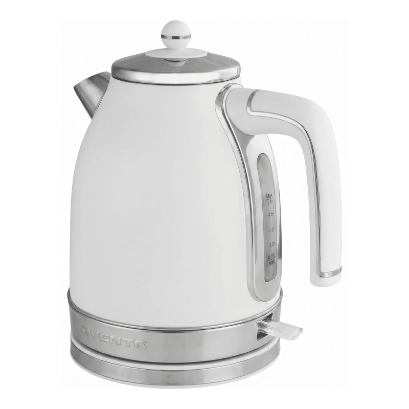 1.7L Stainless Steel Electric Kettle - 1500W Power, White