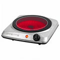 Countertop Infrared Single Burner - 1000W Electric Hot Plate with 7-Inch Glass
