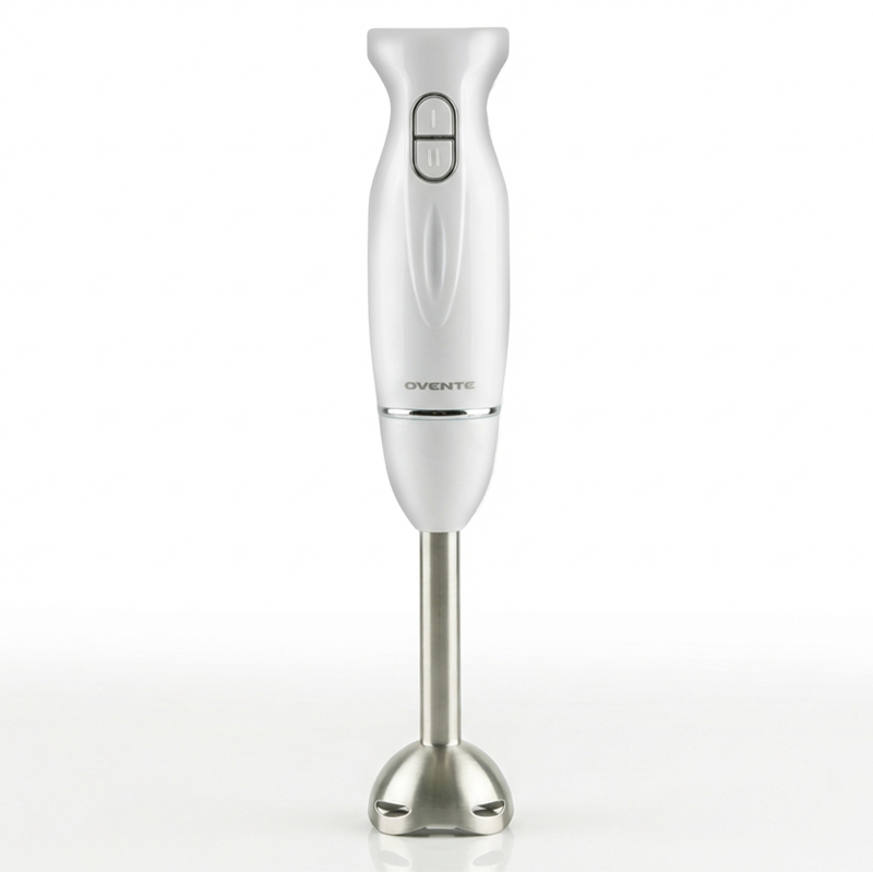 300W Electric Immersion Hand Blender - White Corded Stick Mixer