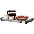 Electric Warming Tray - Adjustable Temperature Food Warmer - Silver