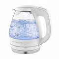1.5L Electric Glass Kettle - White, Fast Boiling, BPA-Free