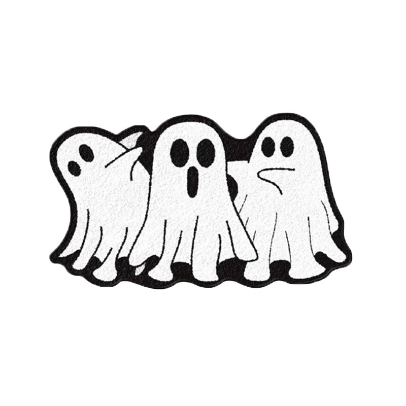 Halloween Ghost Door Mat 23.6x15.7in Plush Welcome Trick-or-Treat Indoor Rug - Variation of 44_Cute Plush Ghost Rug_23.62x15.75in_AR