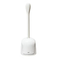 Compact Toilet Brush with Canister Holder - Space-Saving Bathroom Cleaning Tool