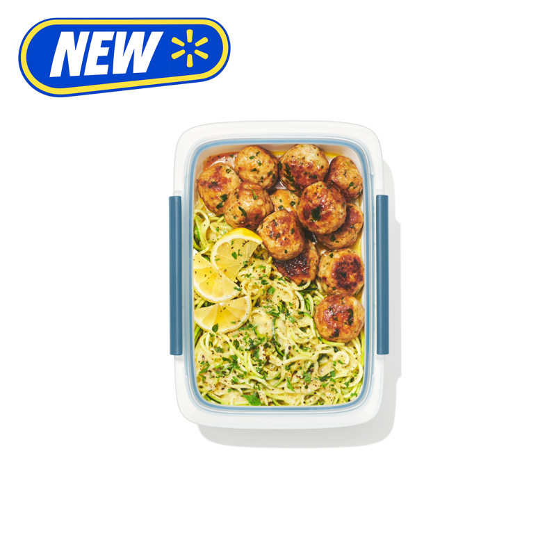 Leakproof 5-Cup Food Storage Container - 1.8L, Ocean Blue