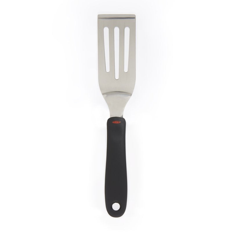 Stainless Steel Cut and Serve Spatula Turner - Non-Slip Handle