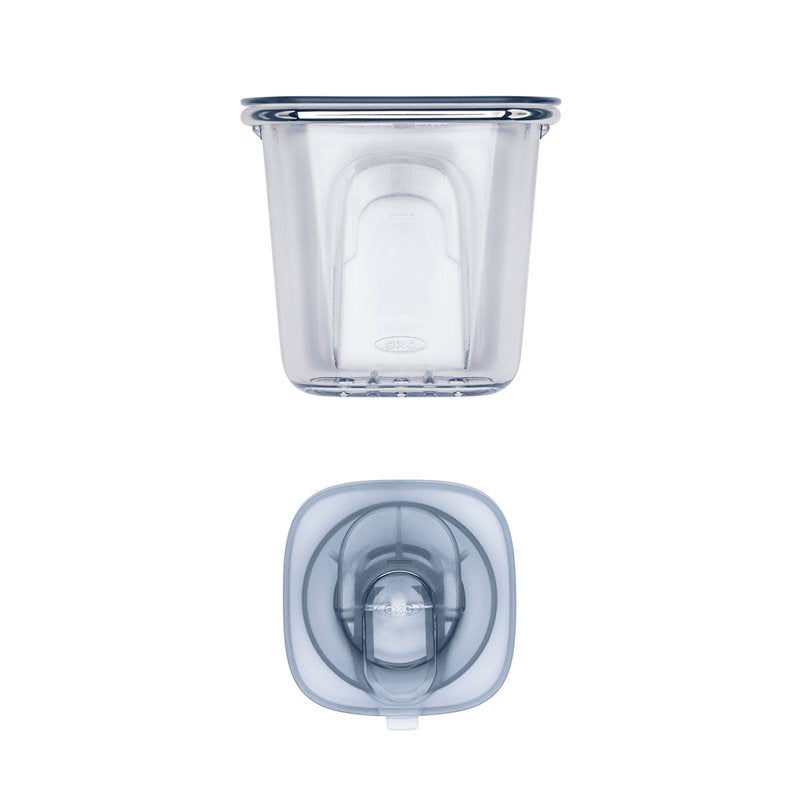 OXO StrongHold Suction Shower Accessory Cup - Bathroom Organizer for Razors & Toiletries 7.95 x 4.20 x 3.25