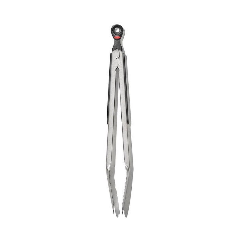Stainless Steel 12-Inch Locking Food Tongs - Durable & Easy Gripping