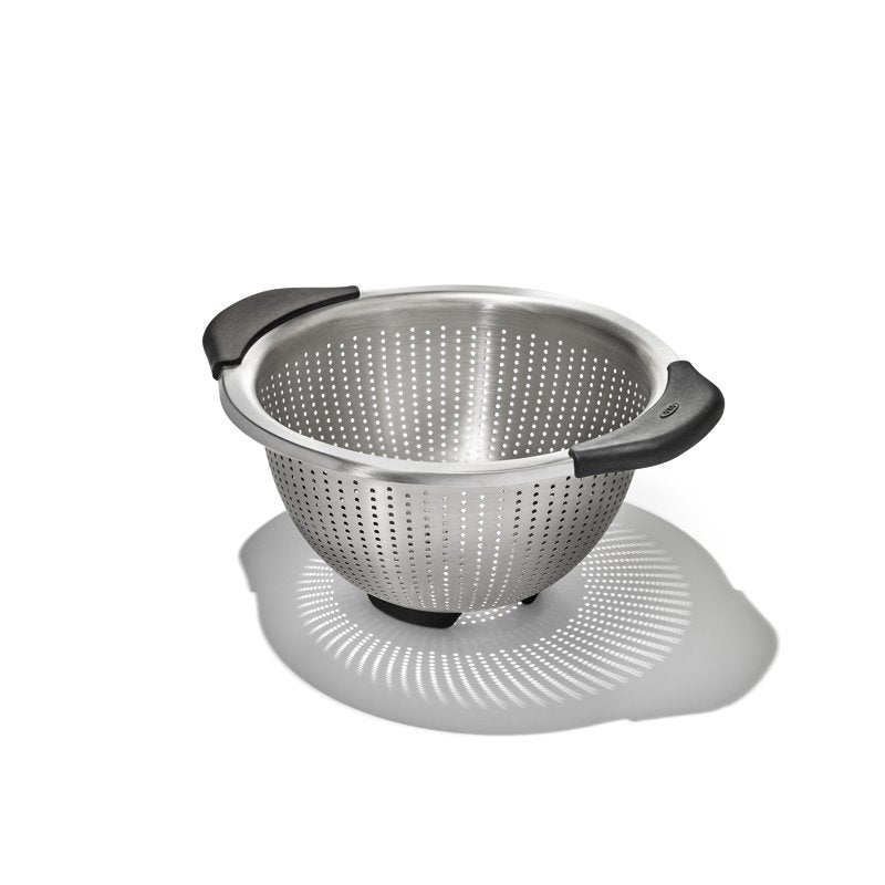 3-Quart Stainless Steel Colander with Non-Slip Handles