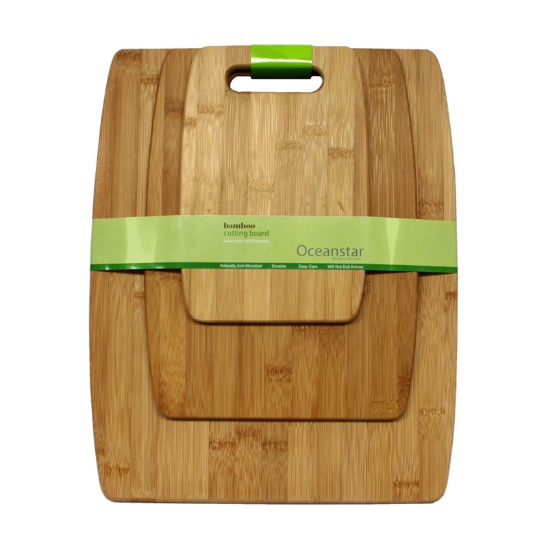 Eco-Friendly Bamboo Cutting Board Set - 3 Sizes