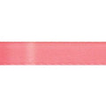 Offray Single Face Satin Ribbon Coral Rose 5/8" x 18' Craft Trim