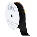 7/8 Inch Grosgrain Ribbon - Black 18 Feet Craft & Gift Wrapping - Variation of 0.88 In, Single