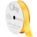 Mustard Yellow Satin Ribbon 5/8 Inch Single Face Polyester, 18 Feet - Craft & Sewing