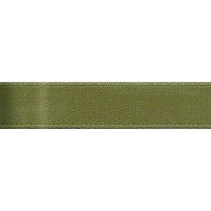 Single Face Satin Ribbon - Moss Color, 5/8 Inch x 6 Yards - Craft & Gift Wrap
