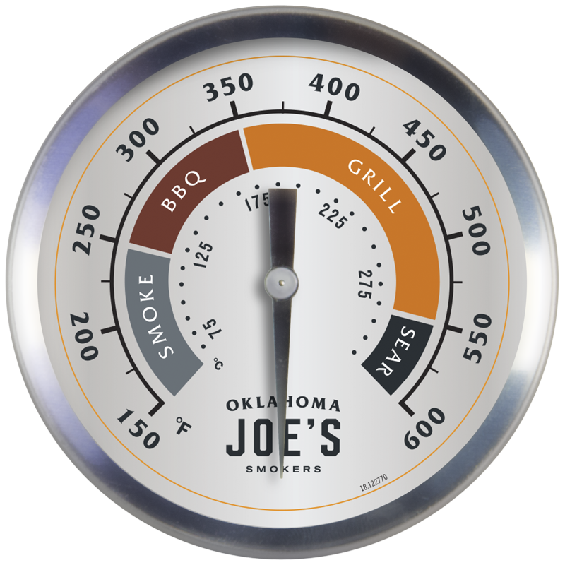3-Inch Smoker Gauge - Glow-in-the-Dark Temperature Monitor