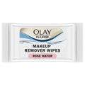 Rose Water Makeup Remover Wipes - Gentle Facial Cleansing Cloths, 25 Count