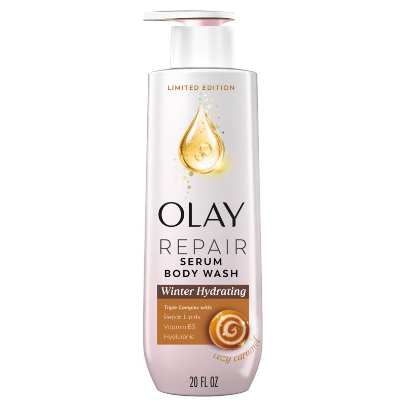 Winter Repair Serum Body Wash - Cozy Caramel, 20 fl oz