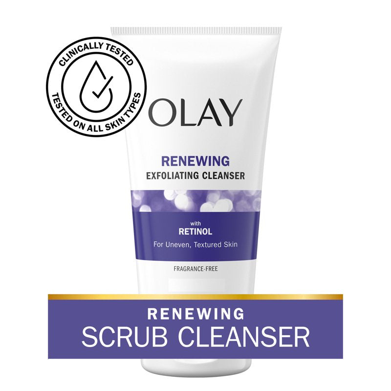 Retinol Face Cleanser with Vitamin B3, Exfoliating Skin Renewing Wash 5 oz