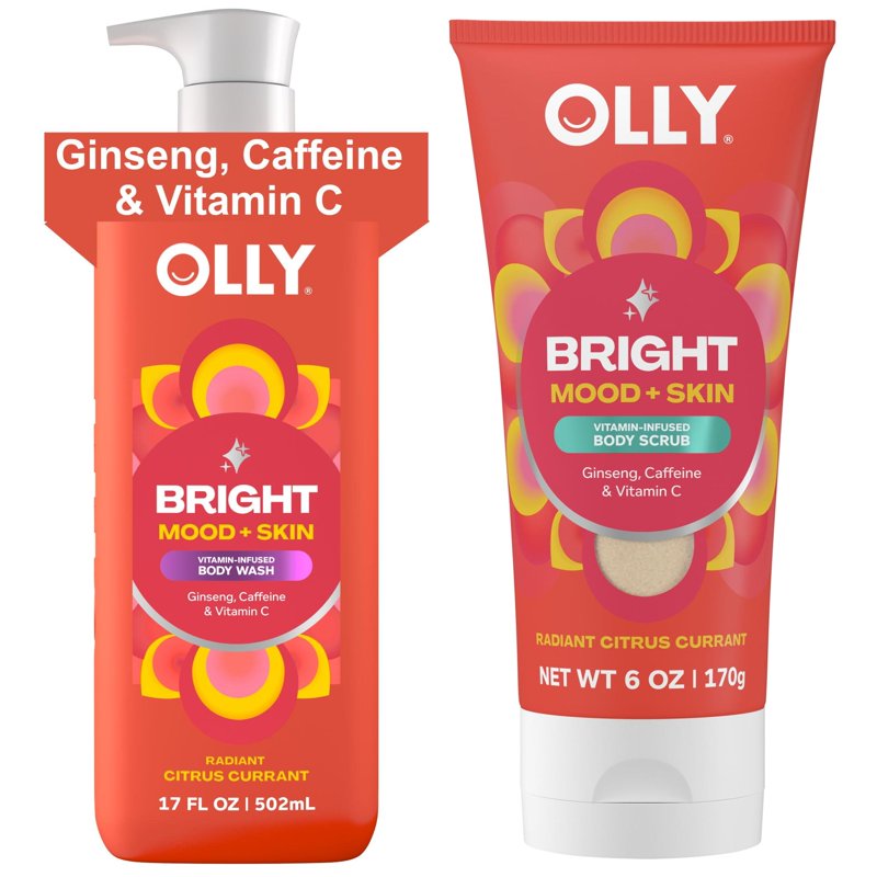 Calm Mood + Skin Body Wash and Serum Duo - Soothing Vitamin Skincare Set