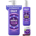 Renew Body Wash, Serum & Sleep Gummies Set - Bedtime Skincare Routine