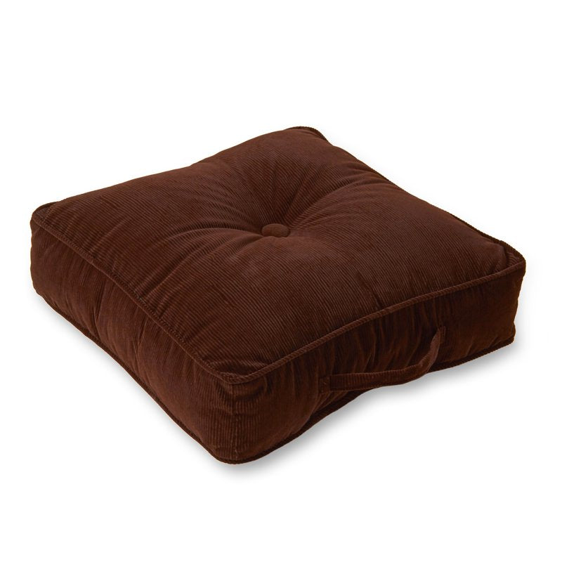 Greendale Home Fashions Omaha Bitter Microfiber Square Floor Pillow 21 Inch - Wine Red