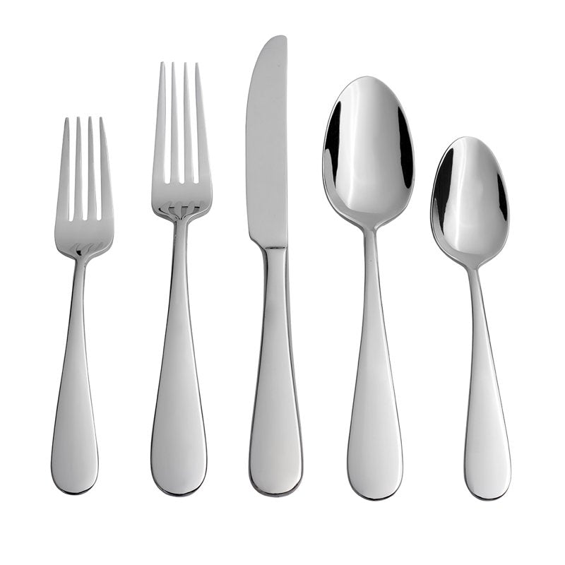 40-Piece Stainless Steel Flatware Set with Caddy - Service for 8