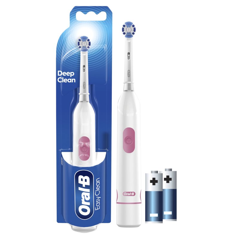 Easy Clean Battery Powered Electric Toothbrush with Round Brush Head