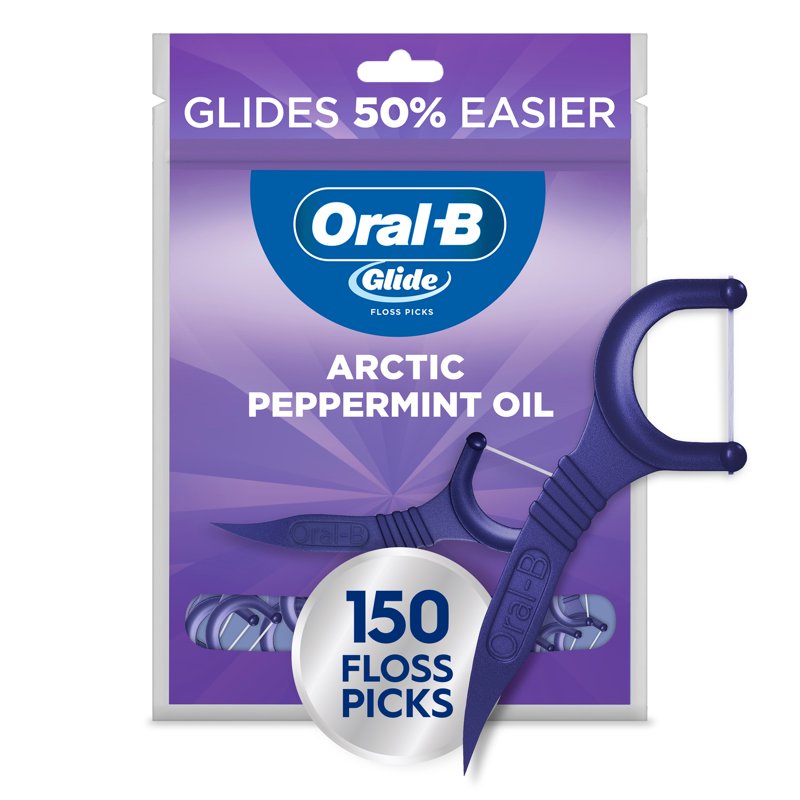 Mint Dental Floss Picks, Shred-Resistant Glide Flossers - 150 Count