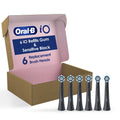 Gentle Care Replacement Brush Heads for Electric Toothbrush, 6 Count, Black