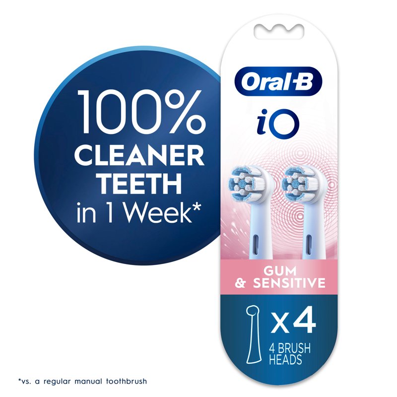 Gum & Sensitive Electric Toothbrush Replacement Heads, 4 Count