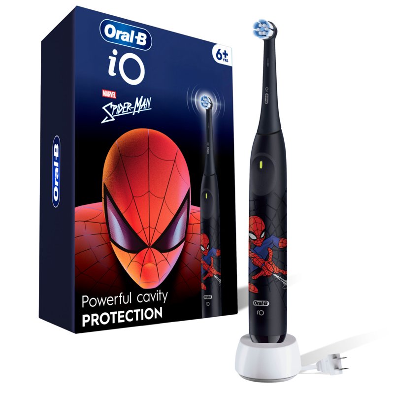 Kids Rechargeable Electric Toothbrush with Travel Case - Spiderman Edition