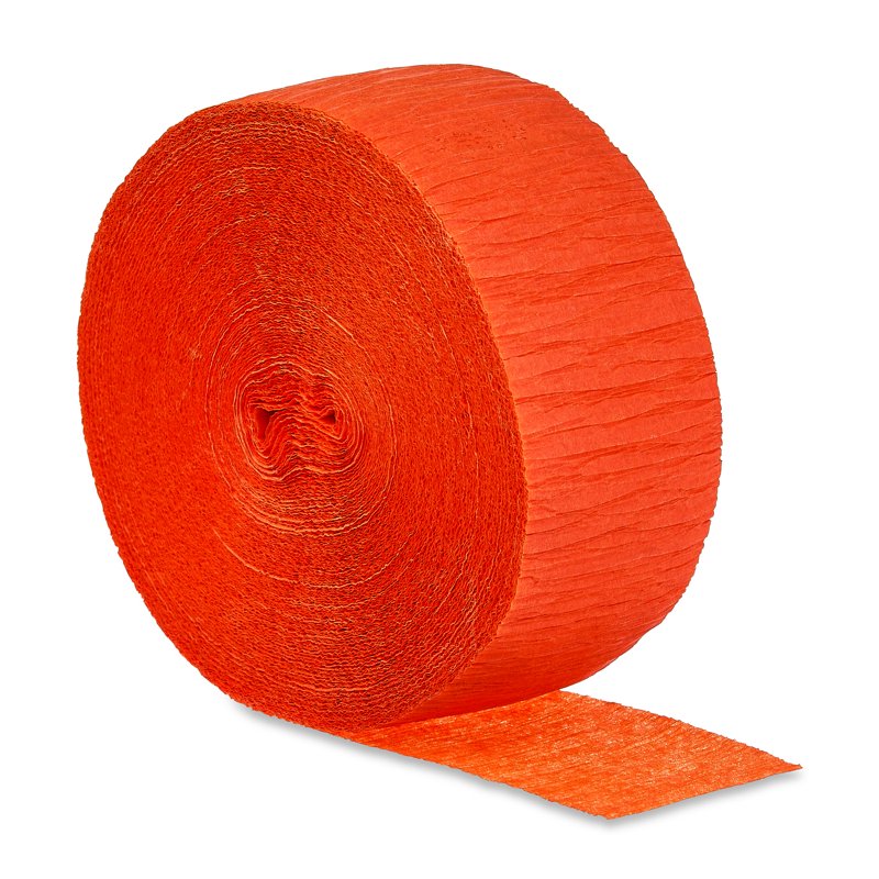 Orange Party Streamer 150 Feet for Events & Decorations