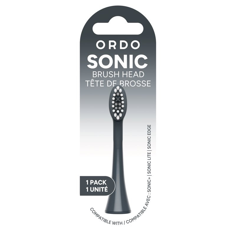 Sonic Brush Head - Charcoal Grey, Slim Design - 1 Pack